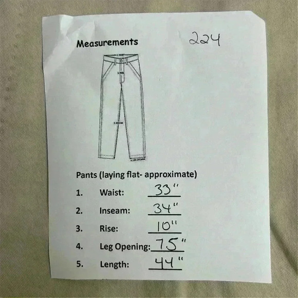 Peter Millar Men's Chino Pants Size 33 Beige Flat Front Straight Leg - Picture 9 of 9